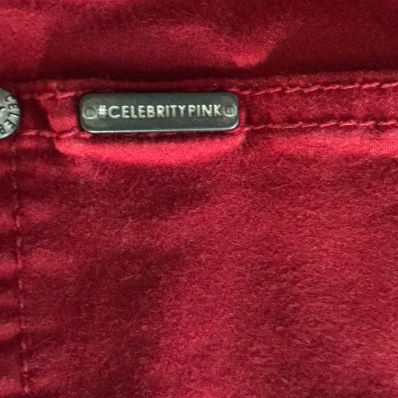 Celebrity Pink Cranberry Red Skinny Jeans - Picture 6 of 7